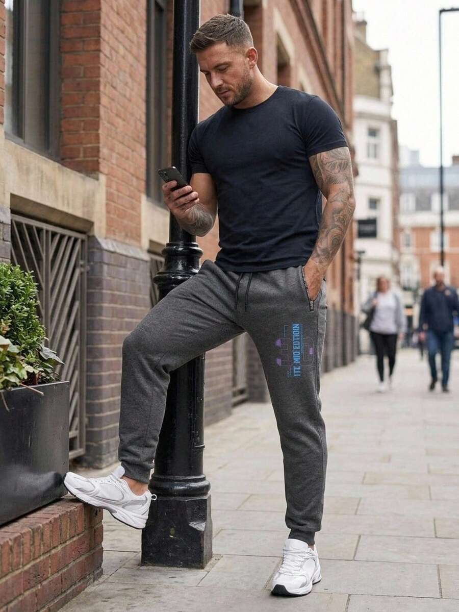 Jogger For A Knight | Modern Cut Sports Pants For Training Physical Use - OXFORD - View 1