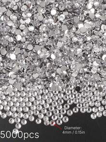 5000Pcs Bright Jelly AB Resin Rhinestones, Flat Back Multicolor Gems Bulk Pack, DIY Handmade Craft Supplies For Phone Case Cup Bottle Hat Fan Decoration - 4mm - View 22
