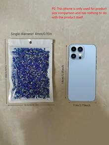 5000Pcs Bright Jelly AB Resin Rhinestones, Flat Back Multicolor Gems Bulk Pack, DIY Handmade Craft Supplies For Phone Case Cup Bottle Hat Fan Decoration - 4mm - View 3