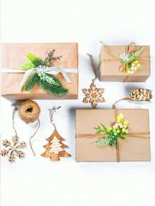 1 Roll Of Solid Color Gift DIY Wrapping Paper, Flower Wrapping Paper Kraft Paper Roll, Suitable For Gift, Handicraft, Bouquet, Poster Packaging, Etc. - Multicolor - View 2