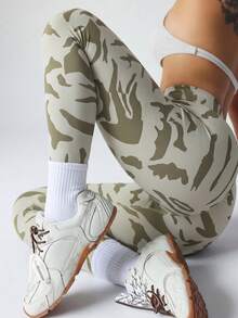 SHEIN Dewbera 女款大尺碼瑜伽運動緊身褲 - 彩色 - 查看 7