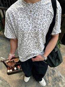 Resyla Men Men's Casual Leopard Print Top, Perfect Choice For Summer - Multicolor - View 1