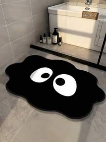 Luxury Non Slip Quick Dry Diatom Mud Black Cloud Pattern Bath Mat Soft Absorbent Door Mat Fast Water Absorbing Home Decor Durable Elegant Anti Skid - Black Diatom Mud Floor Mat-cloud Pattern - View 5