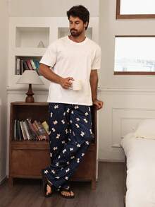 DAZY Pantalones de estar en casa para hombre a cuadros multicolor primavera/verano - Multicolor - Ver 7