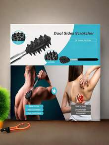 Retractable Massage Hammer & Back Scratcher, Adjustable Tapping Massager Stick, Multi-Function Health Care Tool, Portable Body Relaxation Device For Home Use - multicolor - View 6