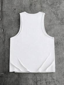 AXEPEAK Casual Men's Solid Color Crew Neck Versatile Tank Top - Multicolor - View 7