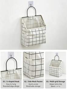 Tas Penyimpanan Gantung Portabel, Desain Multi-Lapisan untuk Menghemat Ruang, Mudah Disimpan. Organizer Saku Kain, Kantong Penyimpanan Gantung Dinding - MultiWarna - View 7