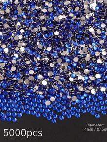 5000Pcs Bright Jelly AB Resin Rhinestones, Flat Back Multicolor Gems Bulk Pack, DIY Handmade Craft Supplies For Phone Case Cup Bottle Hat Fan Decoration - 4mm - View 21