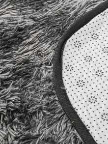 Three Pieces Set Dark Gray Tie-Dyed Plush Toilet Three Pieces Set Floor Mat Non-Slip Toilet Combination Floor Mat Set Non-Slip Decorative Carpet - dark gray - View 5