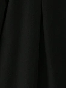 Struktiv 女士纯色插肩袖长袖单排扣宽松优雅大衣，秋冬 - 黑色 - 查看 3