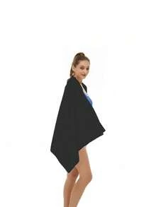 1PC Microfiber DoubleSided Velvet UltraSoft QuickDry SuperAbsorbent Sports Towel For Gym Running Yoga Fitness Multicolor - Black - View 5