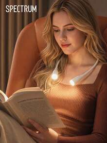 Flexible Hands‑Free Neck Reading Light, Battery Powered (Battery Not Included) 360 Degree Rotatable Neck Lamp, Portable Wearable Book Light For Bed Reading Travel - one size fits all - View 1