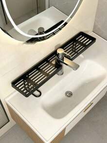 1 Buah Rak Keran Tanpa Bor untuk Kamar Mandi, Dapur, Wastafel, Cermin, Meja Rias Asrama - MultiWarna - View 7