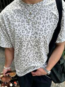 Resyla Men Men's Casual Leopard Print Top, Perfect Choice For Summer - Multicolor - View 3