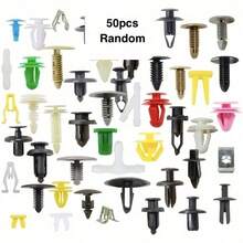 50/100/200/500 piezas/Set Clips de plástico universales para parachoques y puertas de automóvil, juego de sujetadores automotrices duraderos, juego de remaches y clips de sujeción automotrices mixtos para reparación fácil de automóviles, parachoques y paneles de puertas - Mezcla de colores - Ver 10