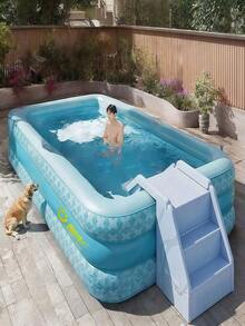 3-Layer Durable Inflatable Pool - Portable Summer Backyard, Garden, Camping Pool, Multiple Sizes, Suitable For Parties, Music Festivals, And Outdoor Entertainment, New Year-Halloween-Christmas Holiday Gifts - Antarctic Glacier Inflatable Swimming Pool - View 3