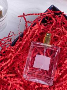 Colored Rafi Grass Shredded Paper Grass Wedding Gift Box Sweet Candy Filler Gift Packaging Box - red - View 3
