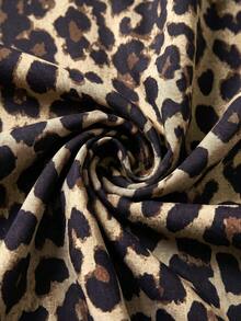 Firerie Plus Size Leopard Print Fashionable Long Skirt For Vacation - Multicolor - View 3