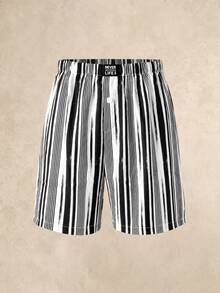EverLounge Men's Casual Funny Cute Denim Patch Black And White Colorblock Cargo Pants Concert Swimming Winter - Multicolor - View 1