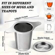 Stainless Steel Colander With Twisted Wire Ends, Tea Strainer, Tea-Making Accessories, Tea Strainer Colander For Tea Study - Multicolor - View 4