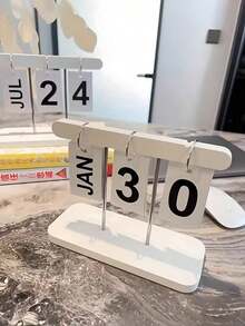 Minimalist Flip Page Desktop Calendar Nordic Creative Perpetual Daily Appropriate For Living Room Dining Table Coffee Table Office Desk Etc Reusable Flip Calendar Desktop Accessories New Home Decor Back-To-School Summer - I - View 10
