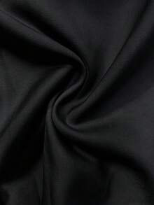 SHEIN 夏季襯衫、六月節慶、戶外穿搭襯衫、海灘度假、假期穿搭、白色女款襯衫、圓領白色上衣、寬鬆休閒女款上衣、無袖休閒白色上衣、休閒寬鬆白色襯衫、優雅度假女款襯衫、優雅穿搭、優雅女款白色上衣 - 黑色 - 查看 8