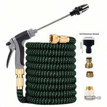 7PCS High Pressure Expandable Car Wash Water Hose With Adjustable Spray Nozzle Garden Hose Set, Universal For Europe And US - seven-piece set - View 11