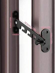 1/2 Cerradura de para ventana fija, Cerradura de para ventana de metal, Cerradura para ventana deslizante, Cerradura de para ventana, Protección de , Decoración del hogar - Multicolor - Ver 6