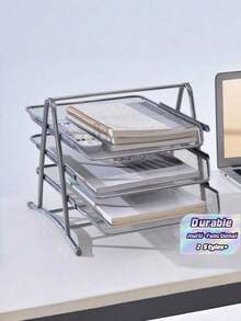 Văn phòng phẩm: Kệ đựng hồ sơ 3 tầng bằng lưới sắt kim loại, khay đựng tài liệu, kệ lưu trữ, khay đựng file, bộ sắp xếp tài liệu, tủ lưu trữ dạng ngăn kéo. - Nhiều màu - Xem 1