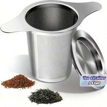 Stainless Steel Colander With Twisted Wire Ends, Tea Strainer, Tea-Making Accessories, Tea Strainer Colander For Tea Study - Multicolor - View 2