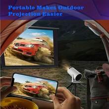 1 Pack 2026 New USB HD Portable Smart , 2.4G/5G WiFi6 Support 720P Full HD, Built-In Speaker, Android 11/14 System, 360° Adjustable Bracket, With USB Adapter, Multi-Language Supported, Easily Connect Smartphone Laptop - Multicolor - View 3