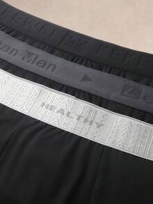 EverLounge 7pcs Men's Colorblock Casual Daily Boxer Briefs - Multicolor - View 4