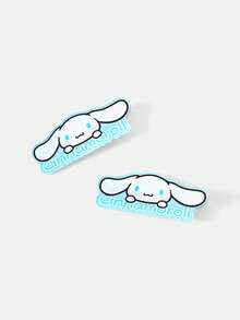 HELLO KITTY AND FRIENDS | SHEIN 4Pcs Cute Blue Wings Cartoon Anime Decorative Hairpin Use Daily Cos - Multicolor - View 5