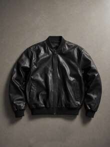 STEELVANCE Chaqueta versátil de moda de otoño para hombres - Negro - Ver 1