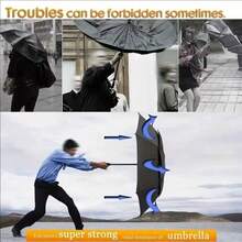 全自動時尚遮陽雨傘，專業黑色塗層防曬，特大尺寸，加強版抗風耐用雨傘 - 彩色 - 查看 8