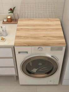 1PC Diatomite Absorbent Non Slip Dustproof Sunproof Waterproof Heat Insulation Wood Grain Washing Machine Top Cover Mat Fridge Microwave Oven Universal Worktop Protector Home Kitchen Must Have - Multicolor - View 4