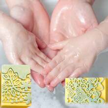 1/2pcs Silicone Soap Molds, 3D Complex Floral Soap Molds, Rectangular Lace Design Soap Molds, Suitable For Handmade Soap, Candle Wax Molds, Soap Bars, Bath Bombs, Reusable As Wedding Gifts - A - View 8