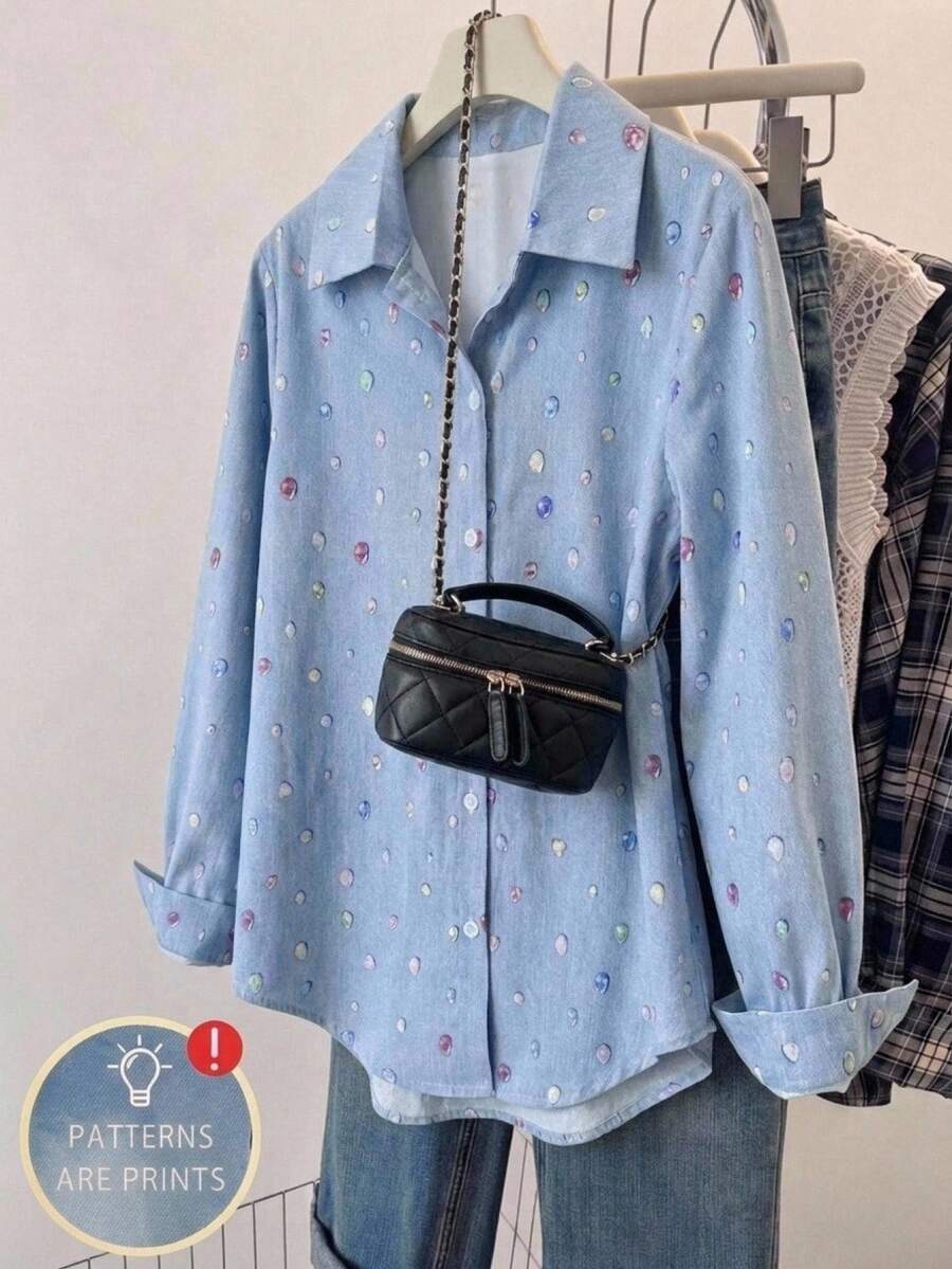 SHEIN 青少年女孩條紋防曬上衣,春/夏,韓系風格,度假,夏季,旅行 - 杏色 - 查看 1