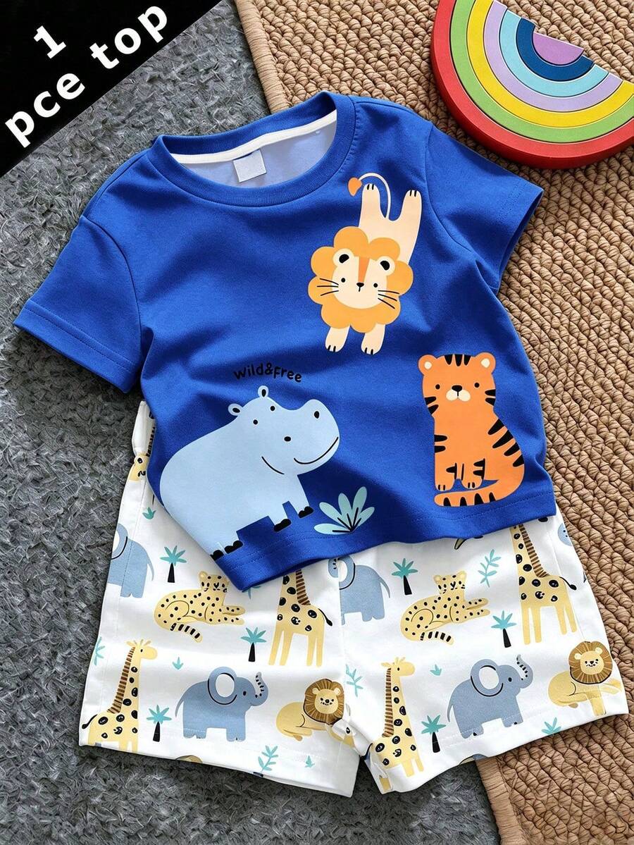 Atasan Minimalis Kasual untuk Bayi Laki-laki, Cocok untuk Musim Semi dan Musim Panas - MultiWarna - View 1