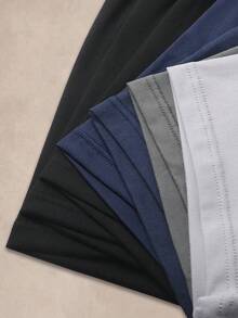 EverLounge 7pcs Men's Colorblock Casual Daily Boxer Briefs - Multicolor - View 8