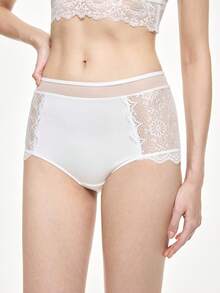Bralution Women's Lace Ruffle Casual Everyday Triangle Panties 3pcs/Pack - Multicolor - View 10