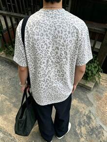 Resyla Men Men's Casual Leopard Print Top, Perfect Choice For Summer - Multicolor - View 2