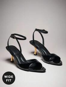 SHUZIA Women Wide Fit Sandals - Black - View 6