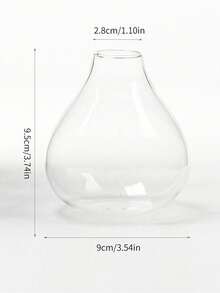 極簡玻璃花瓶 透明水培花器 桌面裝飾工藝擺件 適用電視櫃 - 多色 - 查看 12