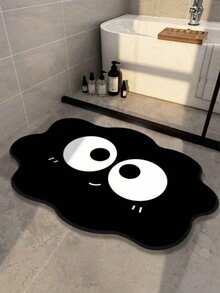 Luxury Non Slip Quick Dry Diatom Mud Black Cloud Pattern Bath Mat Soft Absorbent Door Mat Fast Water Absorbing Home Decor Durable Elegant Anti Skid - Black Diatom Mud Floor Mat-cloud Pattern - View 6