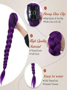 1PC Purple Woven Accessory, Suitable For Cosplay, Christmas Costumes, Role-Playing, Holiday Parties, New Year Celebrations, Anime, And Halloween Outfits. - multicolor - View 3