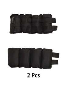 Set Of 2 Wrist & Ankle Weights, Weighted Straps For Strength Training, Arm & Leg Fitness Workout Exercise Gear - black - View 8