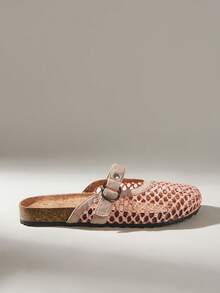 Pink apricot velvet mat