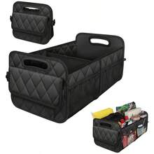 Black Diamond 格子車後車廂收納箱，通用於所有車型，多功能車後車廂與居家收納桶，中性收納整理盒，不適用於食品接觸 - 彩色 - 查看 5