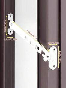 1/2 Cerradura de para ventana fija, Cerradura de para ventana de metal, Cerradura para ventana deslizante, Cerradura de para ventana, Protección de , Decoración del hogar - Multicolor - Ver 11